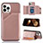 Funda Lujo Cuero Carcasa Y05B para Apple iPhone 13 Pro Max