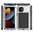 Funda Lujo Marco de Aluminio Carcasa 360 Grados HJ1 para Apple iPhone 14