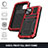 Funda Lujo Marco de Aluminio Carcasa 360 Grados RJ1 para Apple iPhone 14