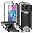 Funda Lujo Marco de Aluminio Carcasa 360 Grados RJ1 para Apple iPhone 14 Pro Max