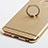 Funda Lujo Marco de Aluminio con Anillo de dedo Soporte para Apple iPhone 6S Plus Oro