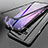 Funda Lujo Marco de Aluminio Transparente Espejo para Samsung Galaxy Note 9 Negro