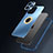 Funda Lujo Marco de Aluminio y Silicona Carcasa Bumper con Mag-Safe Magnetic JL1 para Apple iPhone 13