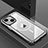 Funda Lujo Marco de Aluminio y Silicona Carcasa Bumper con Mag-Safe Magnetic QC1 para Apple iPhone 13