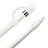 Funda Silicona Cap Tapa Soporte Punta Cubierta Cable Lightning Adaptador Tether Anti-Perdido para Apple Pencil Blanco