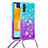 Funda Silicona Carcasa Goma Bling-Bling con Acollador Cordon Lanyard S01 para Samsung Galaxy A13 5G