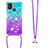 Funda Silicona Carcasa Goma Bling-Bling con Acollador Cordon Lanyard S01 para Samsung Galaxy M31