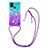 Funda Silicona Carcasa Goma Bling-Bling con Acollador Cordon Lanyard S01 para Samsung Galaxy M31