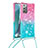 Funda Silicona Carcasa Goma Bling-Bling con Acollador Cordon Lanyard S01 para Samsung Galaxy Note 20 5G