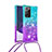 Funda Silicona Carcasa Goma Bling-Bling con Acollador Cordon Lanyard S01 para Samsung Galaxy Note 20 Ultra 5G