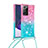 Funda Silicona Carcasa Goma Bling-Bling con Acollador Cordon Lanyard S01 para Samsung Galaxy Note 20 Ultra 5G