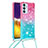 Funda Silicona Carcasa Goma Bling-Bling con Acollador Cordon Lanyard S01 para Samsung Galaxy Quantum2 5G