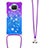 Funda Silicona Carcasa Goma Bling-Bling con Acollador Cordon Lanyard S01 para Xiaomi Mi 10T Lite 5G