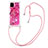 Funda Silicona Carcasa Goma Bling-Bling con Acollador Cordon Lanyard S02 para Samsung Galaxy A81