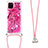 Funda Silicona Carcasa Goma Bling-Bling con Acollador Cordon Lanyard S02 para Samsung Galaxy A81