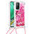 Funda Silicona Carcasa Goma Bling-Bling con Acollador Cordon Lanyard S02 para Xiaomi Mi 10T 5G