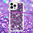 Funda Silicona Carcasa Goma Bling-Bling con Acollador Cordon Lanyard S03 para Apple iPhone 14 Pro