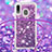 Funda Silicona Carcasa Goma Bling-Bling con Acollador Cordon Lanyard S03 para Samsung Galaxy A20