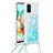 Funda Silicona Carcasa Goma Bling-Bling con Acollador Cordon Lanyard S03 para Samsung Galaxy A71 5G