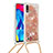 Funda Silicona Carcasa Goma Bling-Bling con Acollador Cordon Lanyard S03 para Samsung Galaxy M10