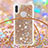 Funda Silicona Carcasa Goma Bling-Bling con Acollador Cordon Lanyard S03 para Samsung Galaxy M11