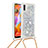 Funda Silicona Carcasa Goma Bling-Bling con Acollador Cordon Lanyard S03 para Samsung Galaxy M11