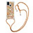 Funda Silicona Carcasa Goma Bling-Bling con Acollador Cordon Lanyard S03 para Samsung Galaxy M21s