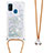 Funda Silicona Carcasa Goma Bling-Bling con Acollador Cordon Lanyard S03 para Samsung Galaxy M30s