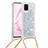 Funda Silicona Carcasa Goma Bling-Bling con Acollador Cordon Lanyard S03 para Samsung Galaxy Note 10 Lite