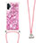 Funda Silicona Carcasa Goma Bling-Bling con Acollador Cordon Lanyard S03 para Samsung Galaxy Note 10 Plus 5G