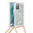 Funda Silicona Carcasa Goma Bling-Bling con Acollador Cordon Lanyard S03 para Samsung Galaxy Note 20 5G