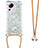 Funda Silicona Carcasa Goma Bling-Bling con Acollador Cordon Lanyard S03 para Xiaomi Mi 13 Lite 5G