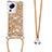 Funda Silicona Carcasa Goma Bling-Bling con Acollador Cordon Lanyard S03 para Xiaomi Mi 13 Lite 5G