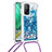 Funda Silicona Carcasa Goma Bling-Bling con Acollador Cordon Lanyard S03 para Xiaomi Redmi K30S 5G