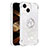 Funda Silicona Carcasa Goma Bling-Bling con Anillo de dedo Soporte S01 para Apple iPhone 13