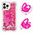 Funda Silicona Carcasa Goma Bling-Bling con Anillo de dedo Soporte S01 para Apple iPhone 14 Pro