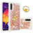 Funda Silicona Carcasa Goma Bling-Bling con Anillo de dedo Soporte S01 para Samsung Galaxy A50