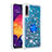 Funda Silicona Carcasa Goma Bling-Bling con Anillo de dedo Soporte S01 para Samsung Galaxy A50