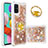 Funda Silicona Carcasa Goma Bling-Bling con Anillo de dedo Soporte S01 para Samsung Galaxy A51 5G