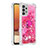 Funda Silicona Carcasa Goma Bling-Bling con Anillo de dedo Soporte S01 para Samsung Galaxy M32 5G