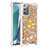 Funda Silicona Carcasa Goma Bling-Bling con Anillo de dedo Soporte S01 para Samsung Galaxy Note 20 5G