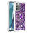 Funda Silicona Carcasa Goma Bling-Bling con Anillo de dedo Soporte S01 para Samsung Galaxy Note 20 5G