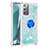 Funda Silicona Carcasa Goma Bling-Bling con Anillo de dedo Soporte S01 para Samsung Galaxy Note 20 5G