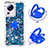 Funda Silicona Carcasa Goma Bling-Bling con Anillo de dedo Soporte S01 para Xiaomi Mi 13 Lite 5G