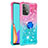 Funda Silicona Carcasa Goma Bling-Bling con Anillo de dedo Soporte S02 para Samsung Galaxy A52s 5G