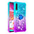 Funda Silicona Carcasa Goma Bling-Bling con Anillo de dedo Soporte S02 para Samsung Galaxy A70S