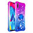 Funda Silicona Carcasa Goma Bling-Bling con Anillo de dedo Soporte S02 para Samsung Galaxy M10