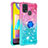 Funda Silicona Carcasa Goma Bling-Bling con Anillo de dedo Soporte S02 para Samsung Galaxy M21s