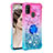 Funda Silicona Carcasa Goma Bling-Bling con Anillo de dedo Soporte S02 para Samsung Galaxy M30s