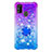 Funda Silicona Carcasa Goma Bling-Bling con Anillo de dedo Soporte S02 para Samsung Galaxy M30s